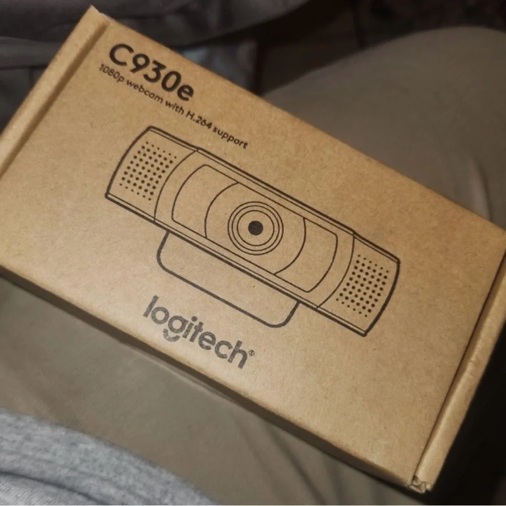 C930e Logitech Black HD Webcam. Ultra wide angle. Brand new never used